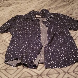 Large dark blue print